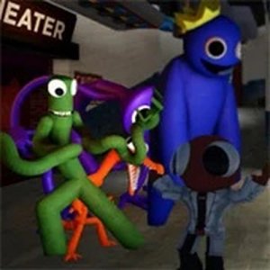 FNF Rainbow Friends Four Way Fracture Online Rhythm Game