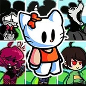 FNF Butterfly, but Everyone Sings it Online Game