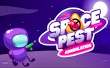 Space Pest Annihilation: Laser Ricochet Puzzle Game