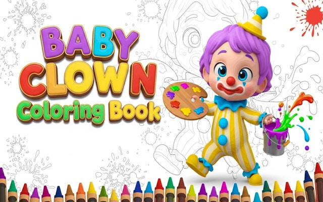 Baby Clown Coloring Book: Fun Coloring & Drawing Game