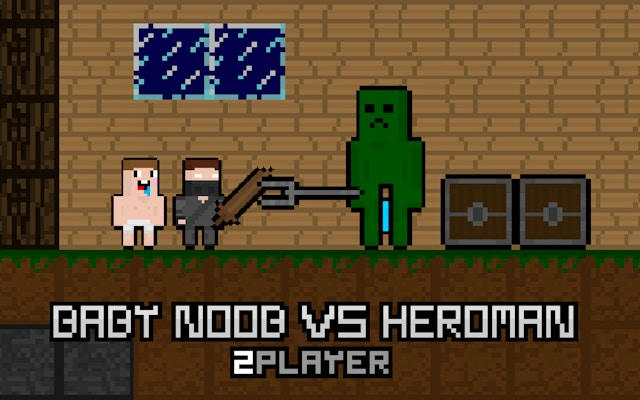 Baby Noob vs Heroman 2 Player: Forest Adventure