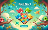 Bird Sort Color Puzzle Game - Free Online Color Sorting Challenge