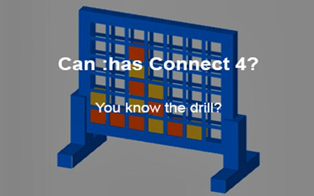 Can Has Connect 4 Strategy Board Game