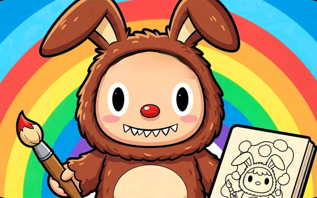 Labubu Coloring Pages Game