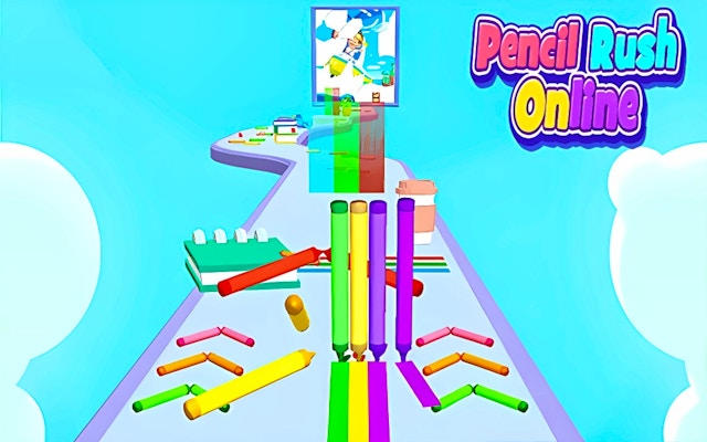Pencil Rush Online - Creative Drawing & Racing Game