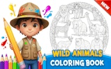 Wild Animals Coloring Book: Free Coloring Game